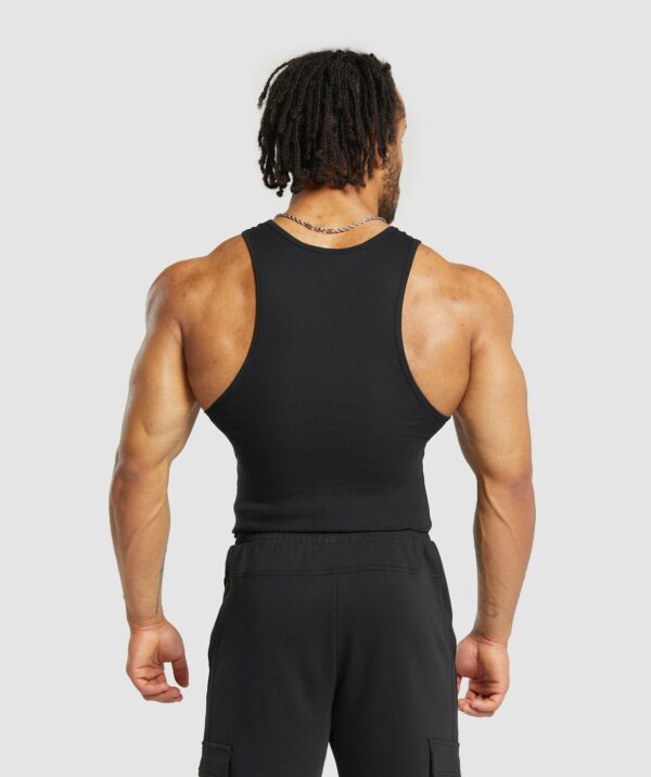 Ribbed Tank 3 Pack Black - Image 3