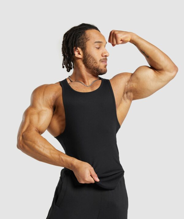 Ribbed Tank 3 Pack Black - Image 5