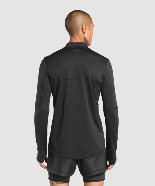 Running 1/4 Zip Black - Image 3