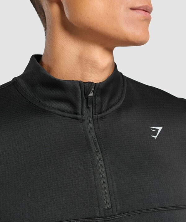 Running 1/4 Zip Black - Image 6