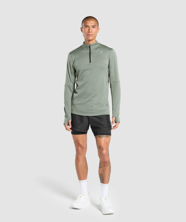 Running 1/4 Zip Unit Green - immagine 5