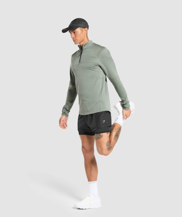 Running 1/4 Zip Unit Green - immagine 4