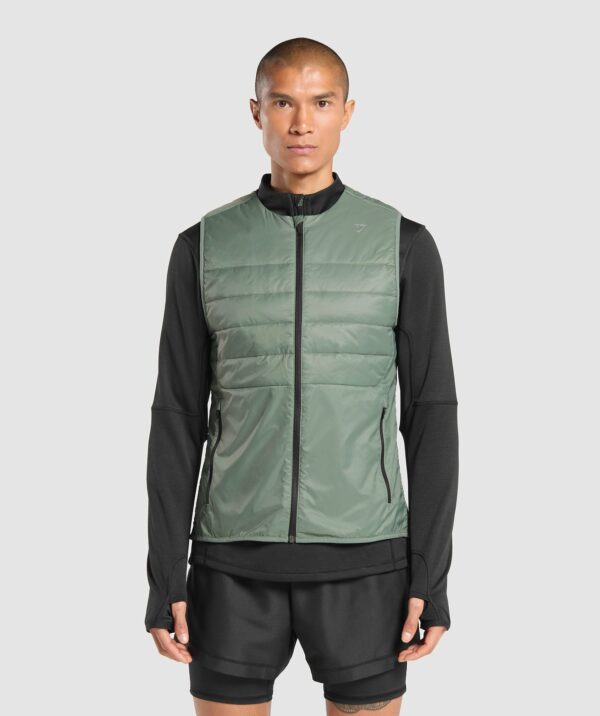 Running Gilet Unit Green