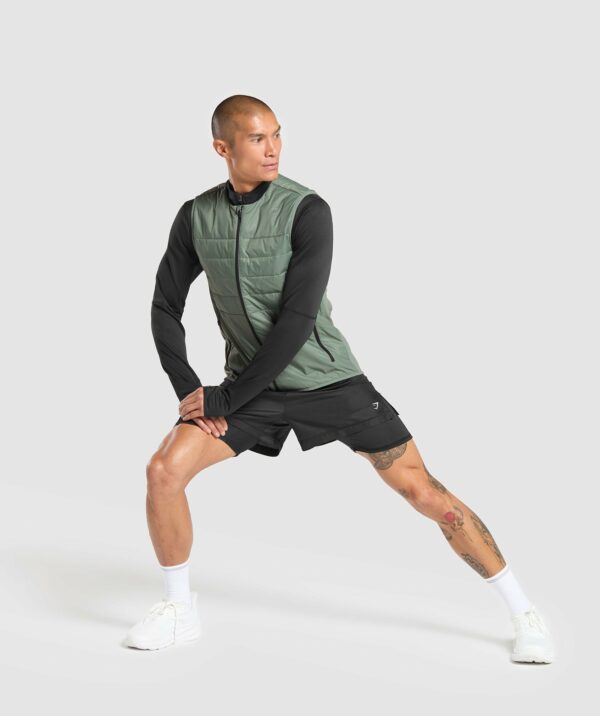 Running Gilet Unit Green - immagine 3