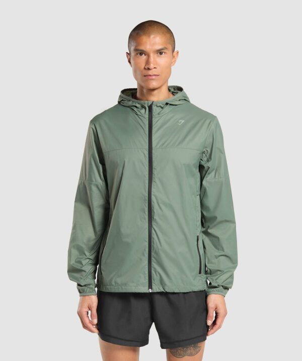 Running Windbreaker Unit Green