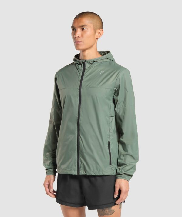 Running Windbreaker Unit Green - immagine 3