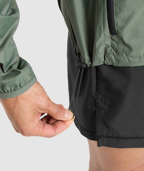 Running Windbreaker Unit Green - immagine 8