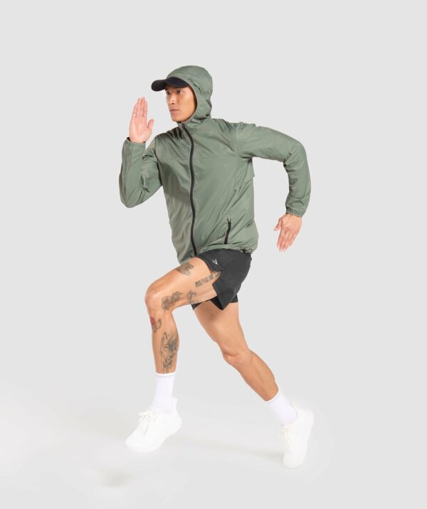 Running Windbreaker Unit Green - Image 2