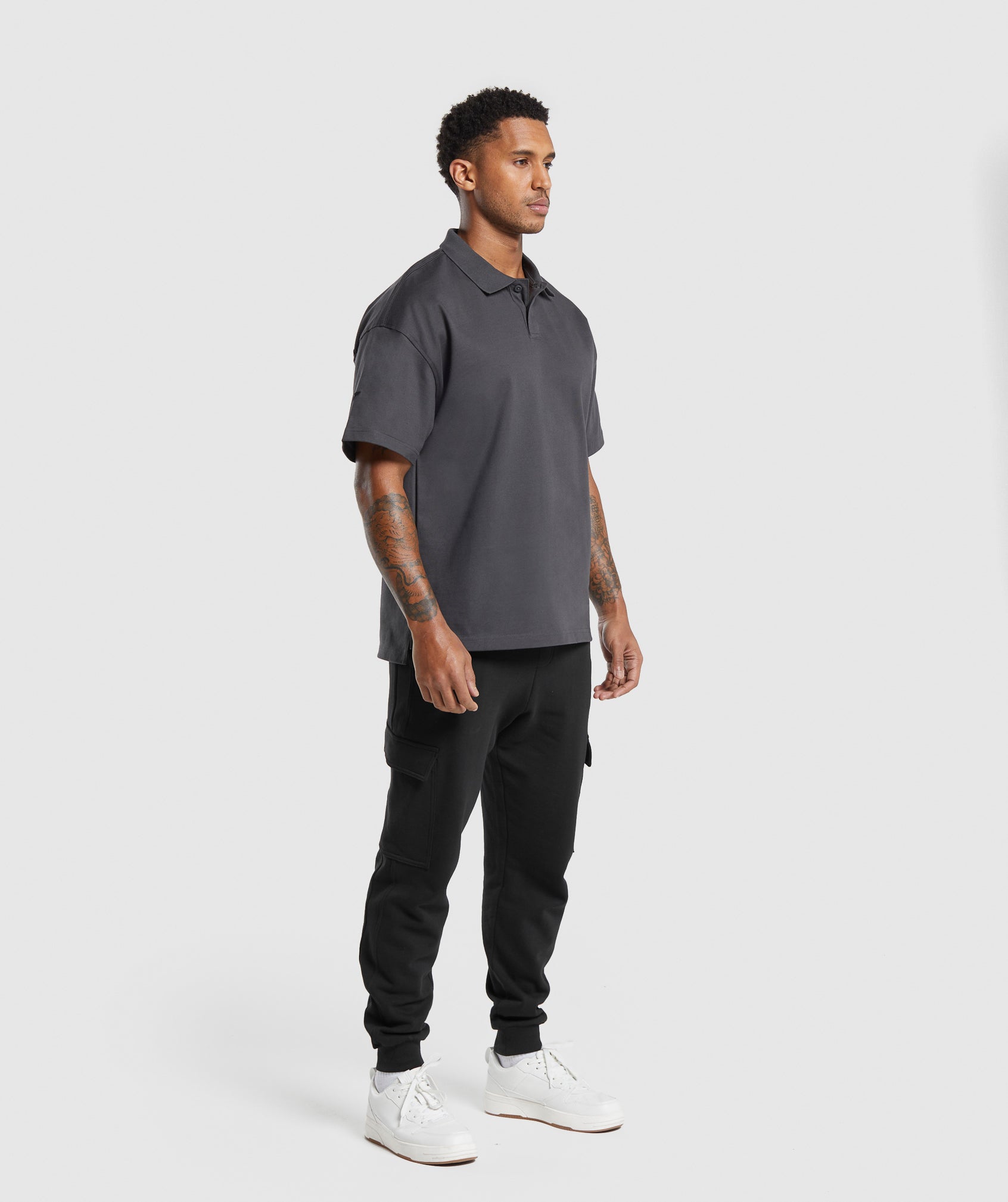 Short Sleeve Polo Onyx Grey - immagine 4