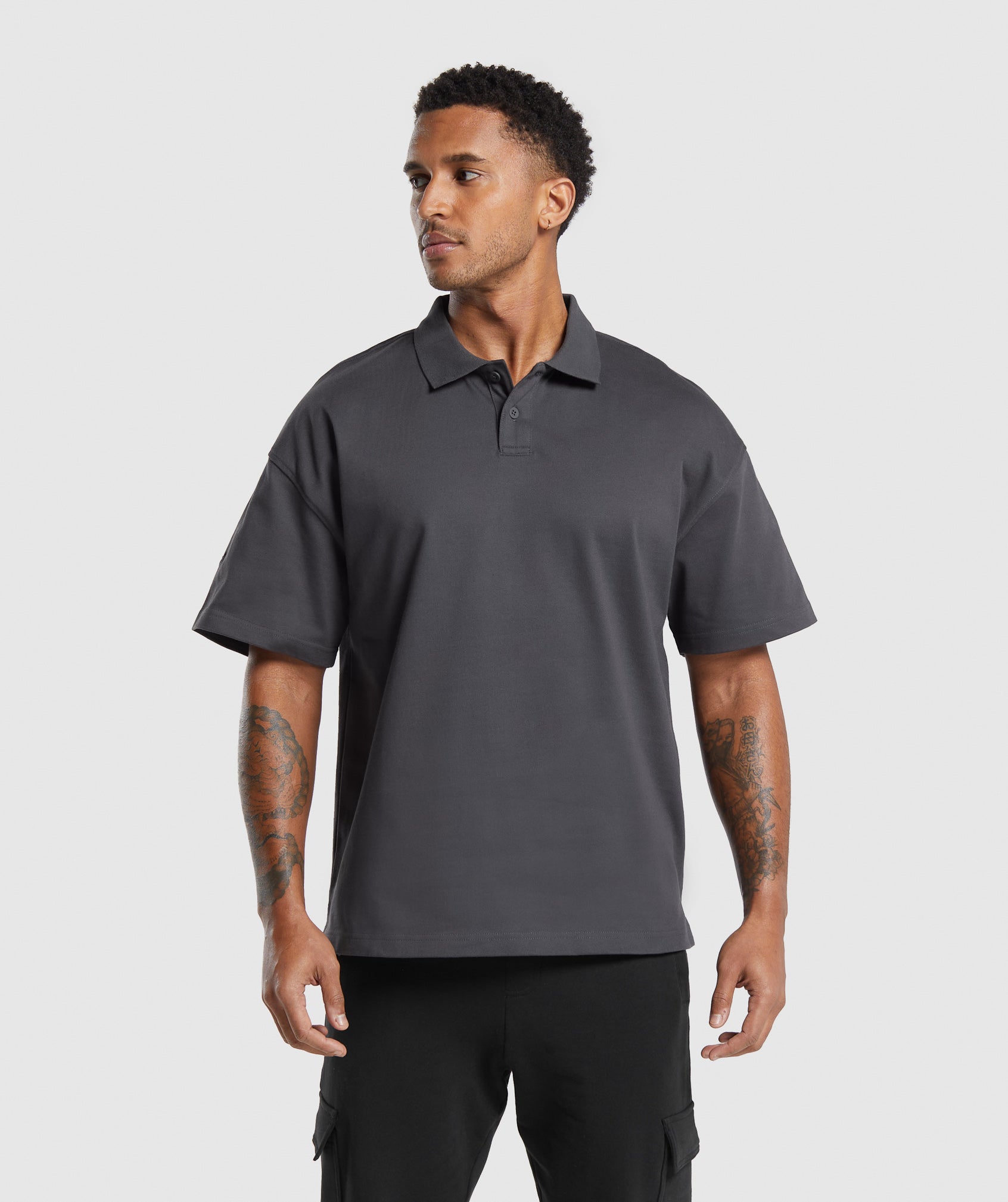Short Sleeve Polo Onyx Grey