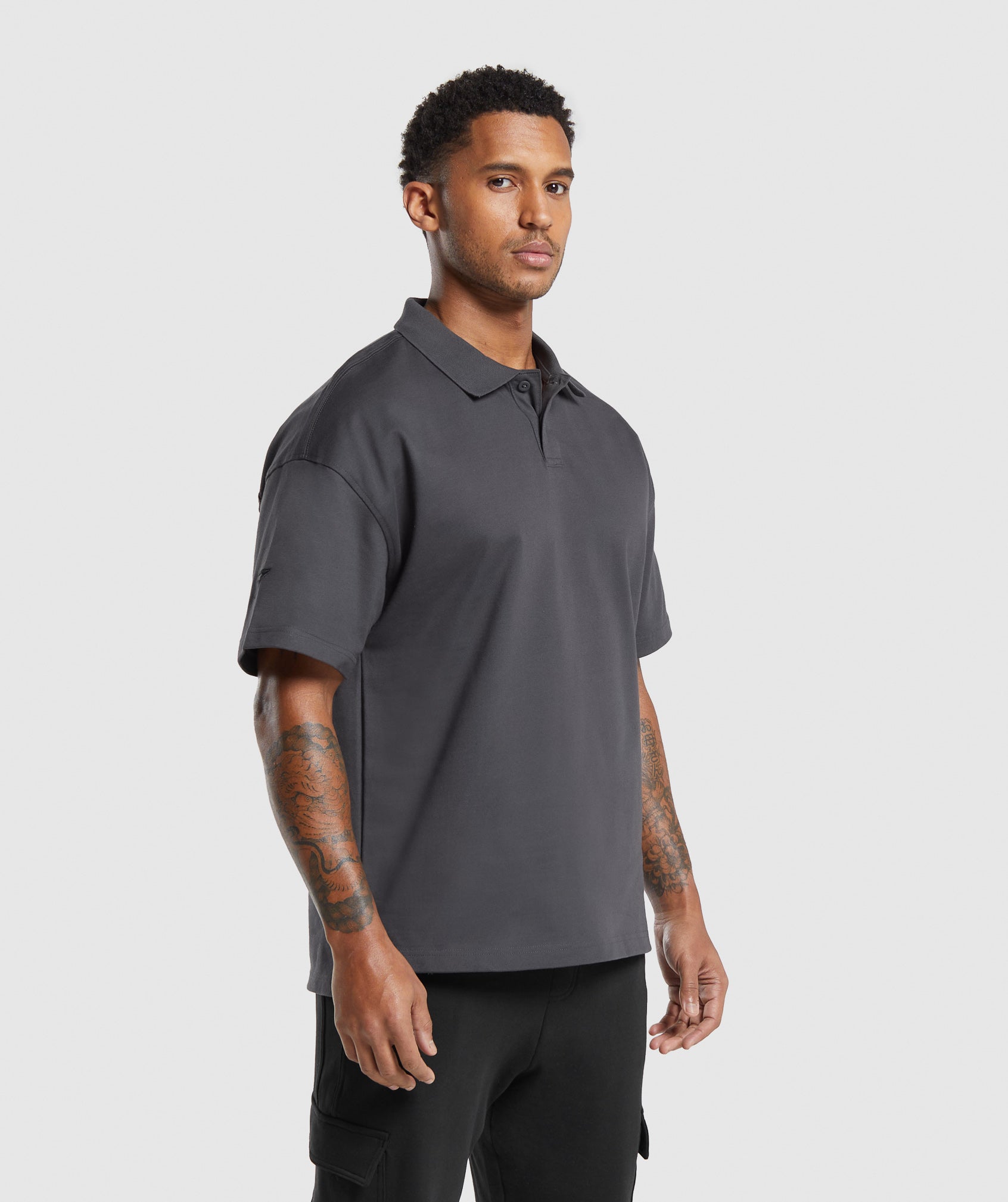 Short Sleeve Polo Onyx Grey - immagine 3