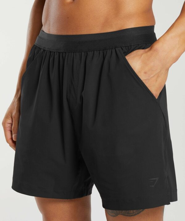 Hybrid 6" Shorts Black - Image 4