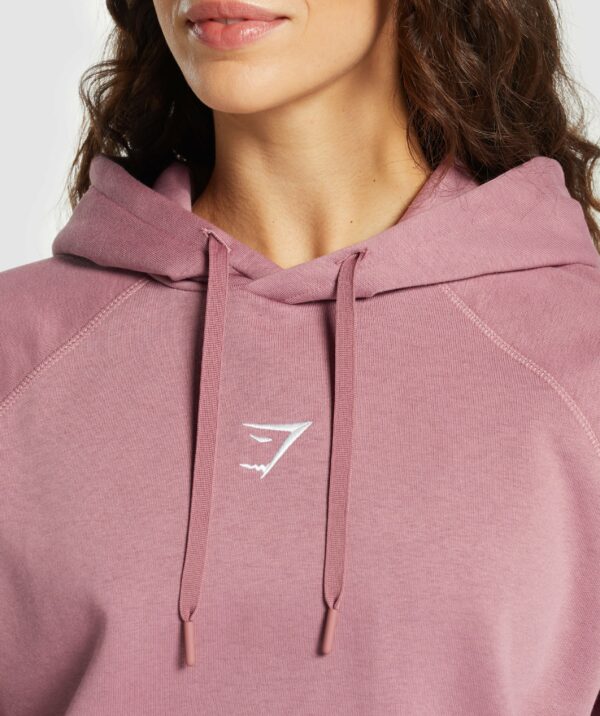 Training Oversized Fleece Hoodie Calm Pink - immagine 5