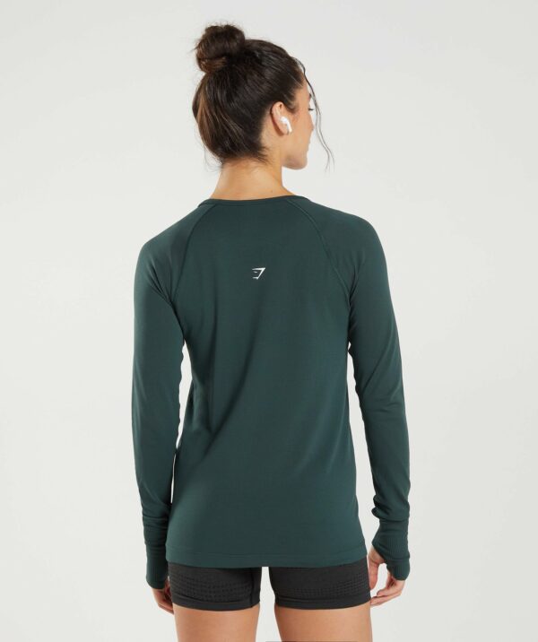 Vital Seamless 2.0 Light Long Sleeve Top Woodland Green Marl - immagine 2