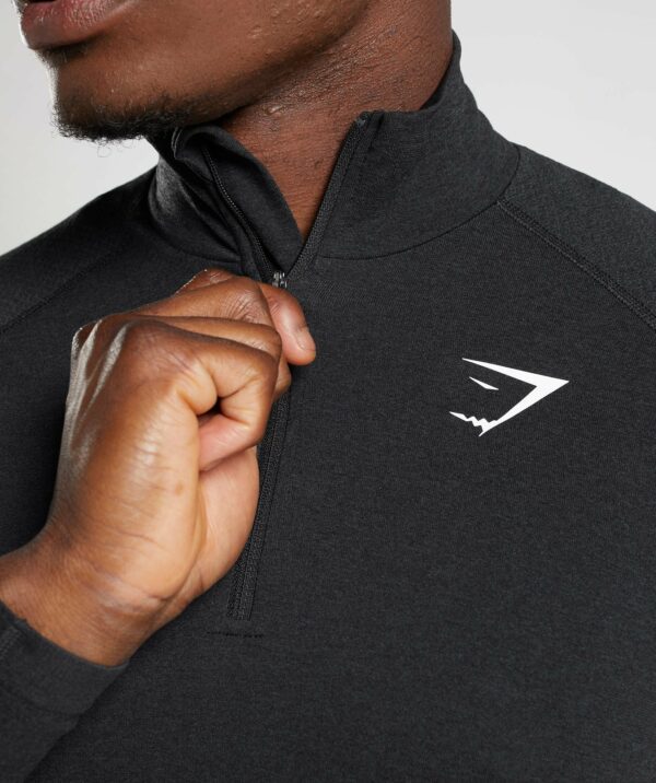 Vital Seamless 1/4 Zip Black/Silhouette Grey - immagine 5