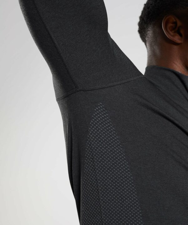 Vital Seamless 1/4 Zip Black/Silhouette Grey - immagine 6