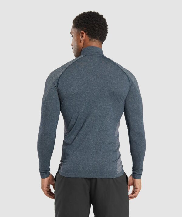 Vital Seamless 1/4 Zip Navy/Light Grey - immagine 2