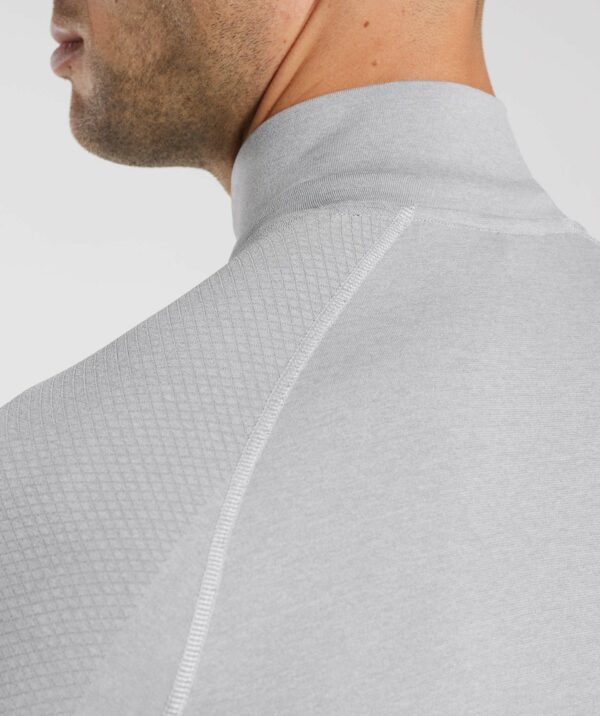 Vital Seamless 1/4 Zip Light Grey/Smokey Grey - immagine 6