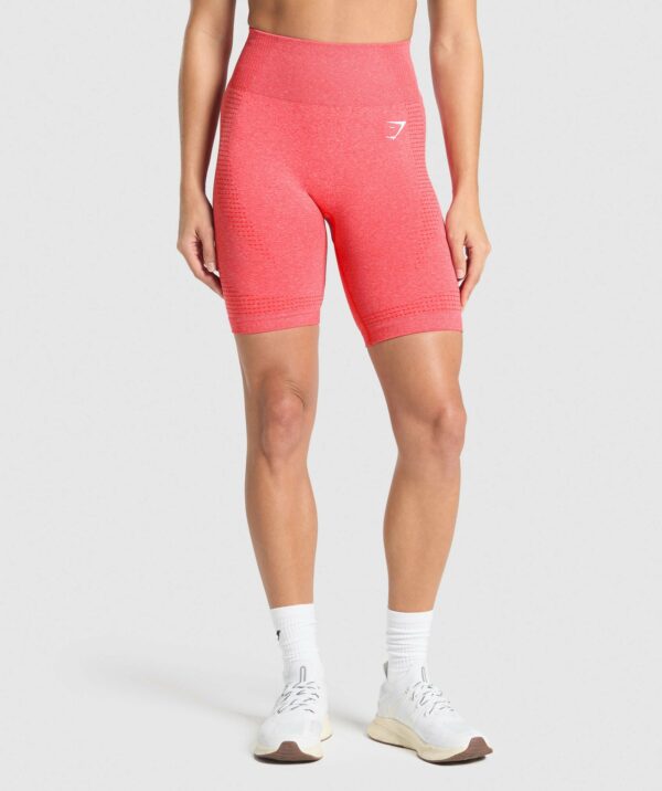 Vital Seamless 7 Inch Shorts Coral Red Marl