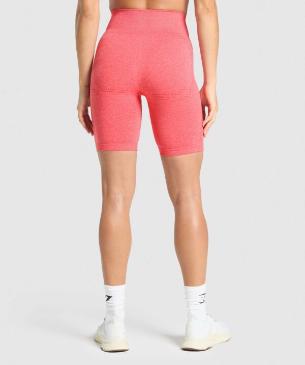 Vital Seamless 7 Inch Shorts Coral Red Marl - Image 2