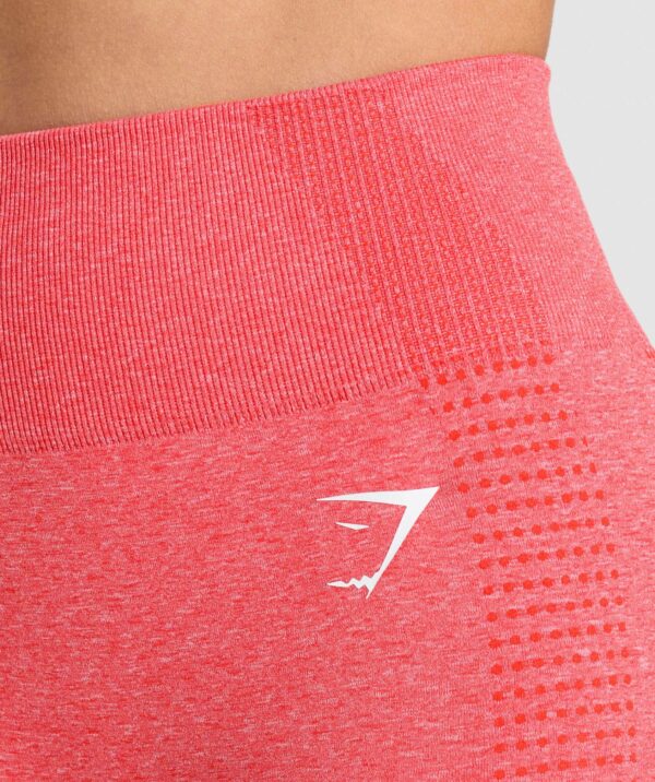 Vital Seamless 7 Inch Shorts Coral Red Marl - Image 6