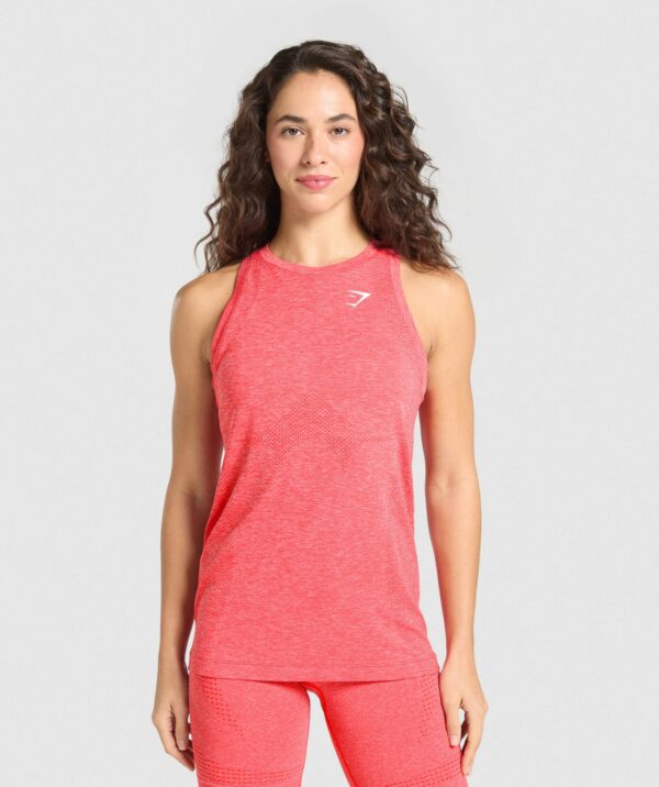 Vital Seamless Light Tank Coral Red Marl