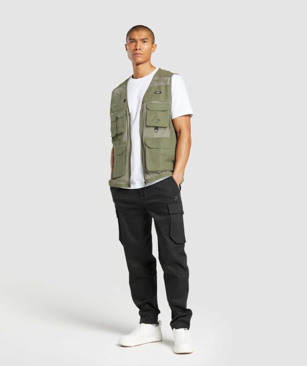 Woven Gilet Utility Green - immagine 4